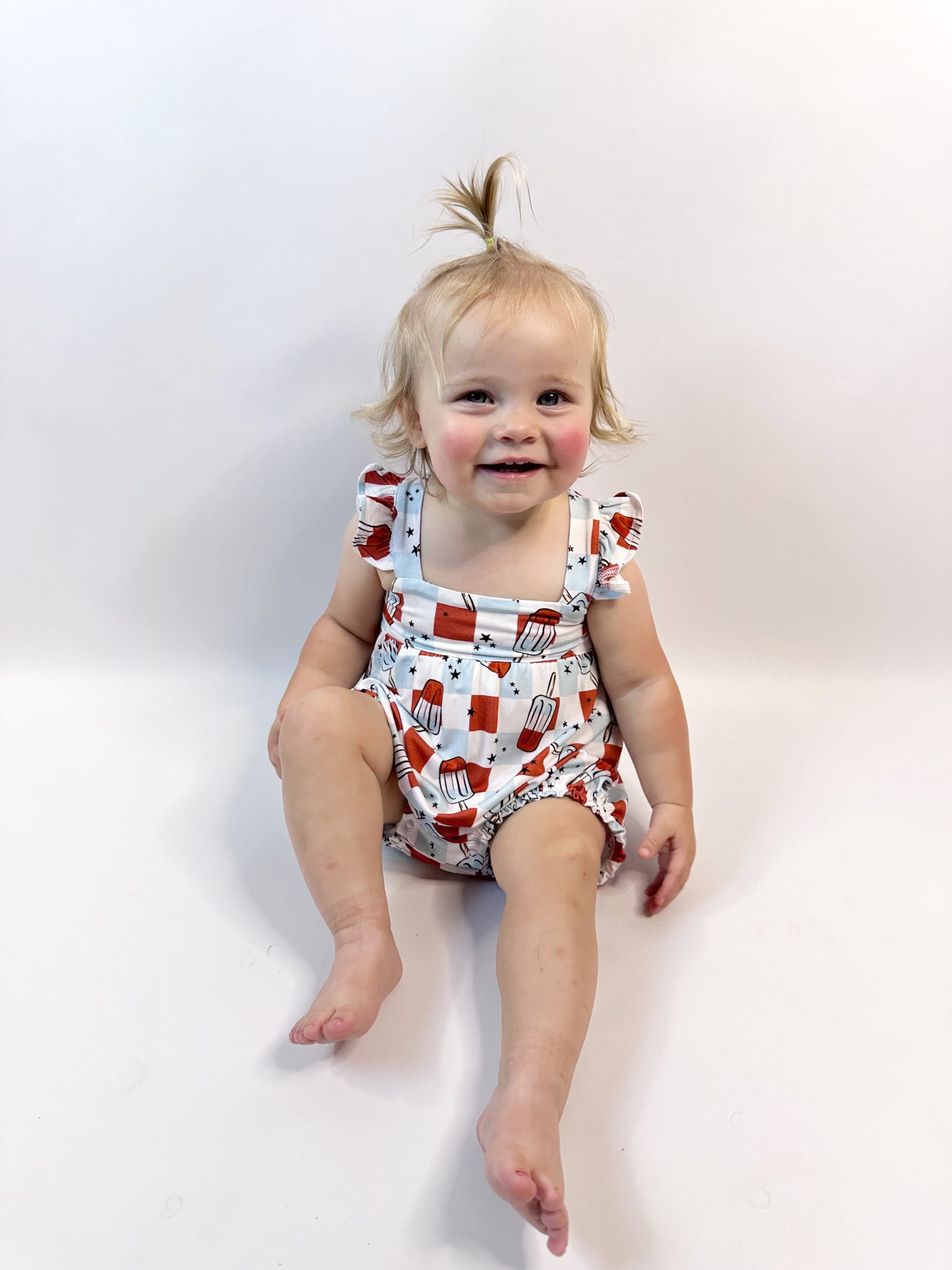 4th Of July Bubble Romper