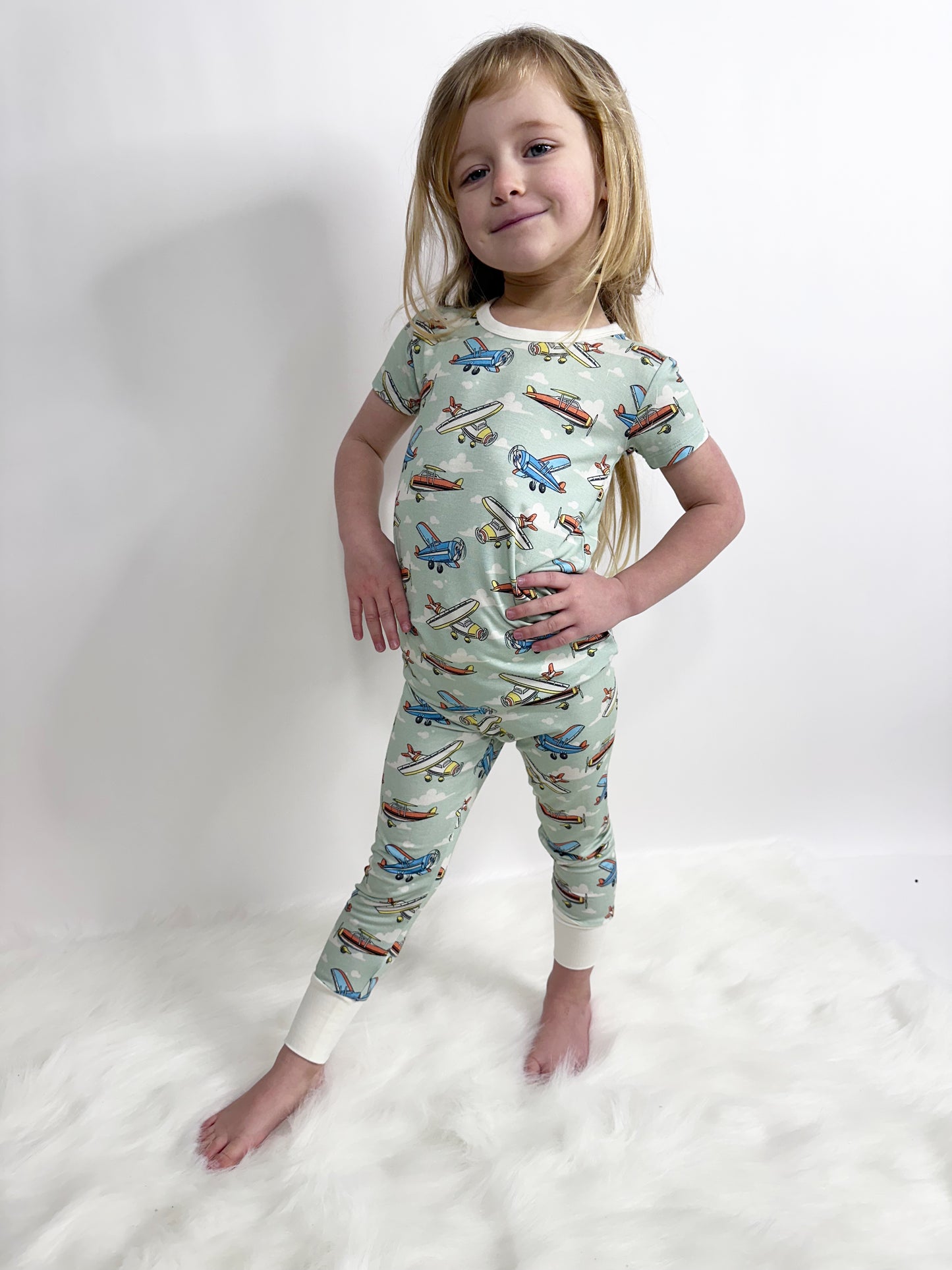 Airplanes-2 Piece Pajama Set