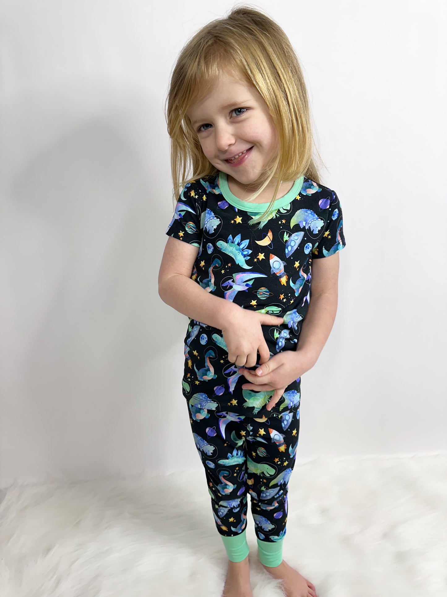 Space Dinos-2 Piece Pajama Set