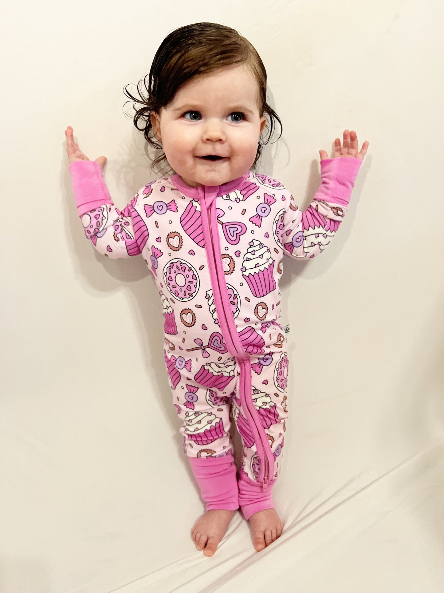 Sweet Treats-2 Way Convertible Zip Romper