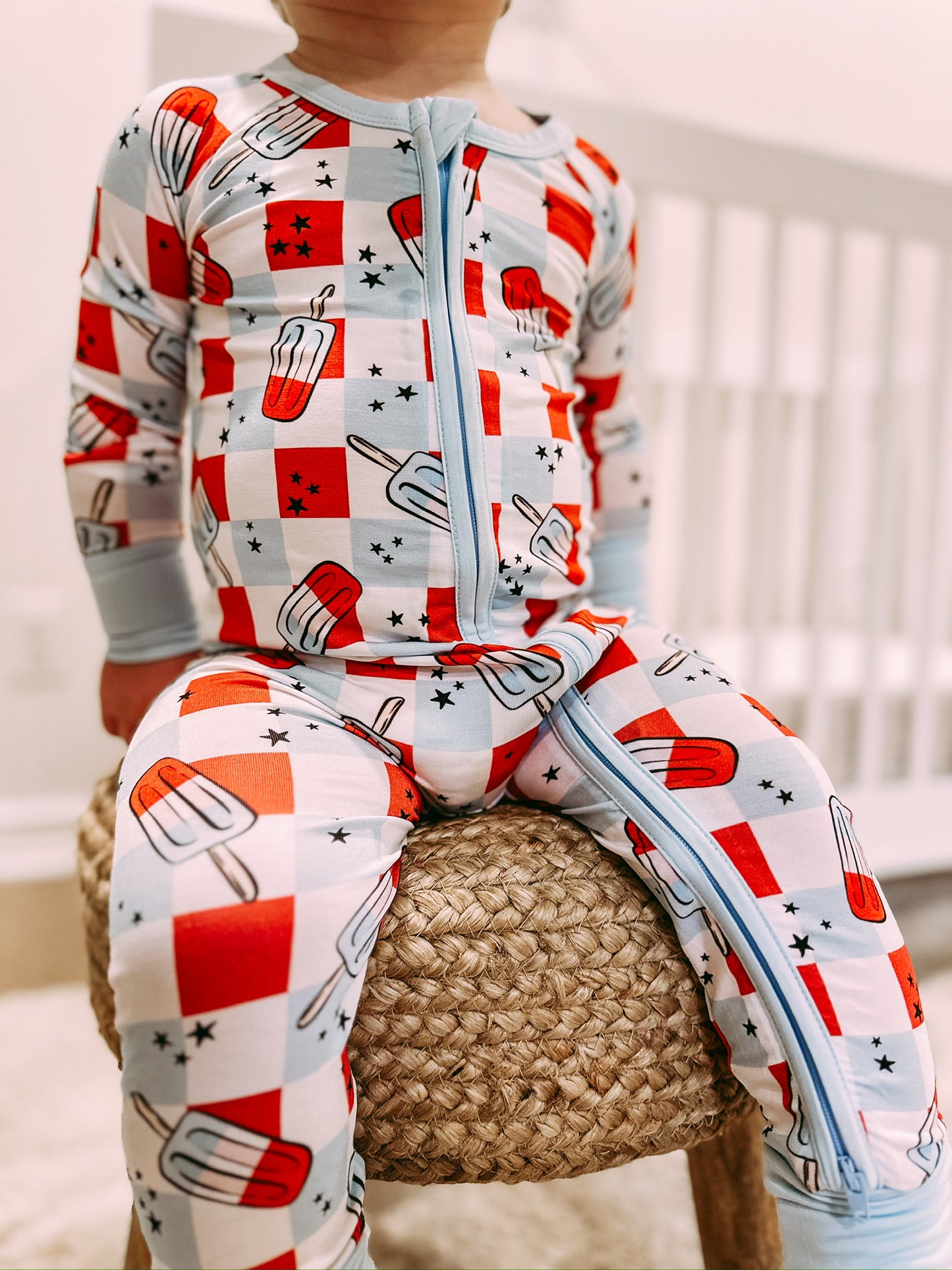 4th Of July Checkered Bamboo Sleeper