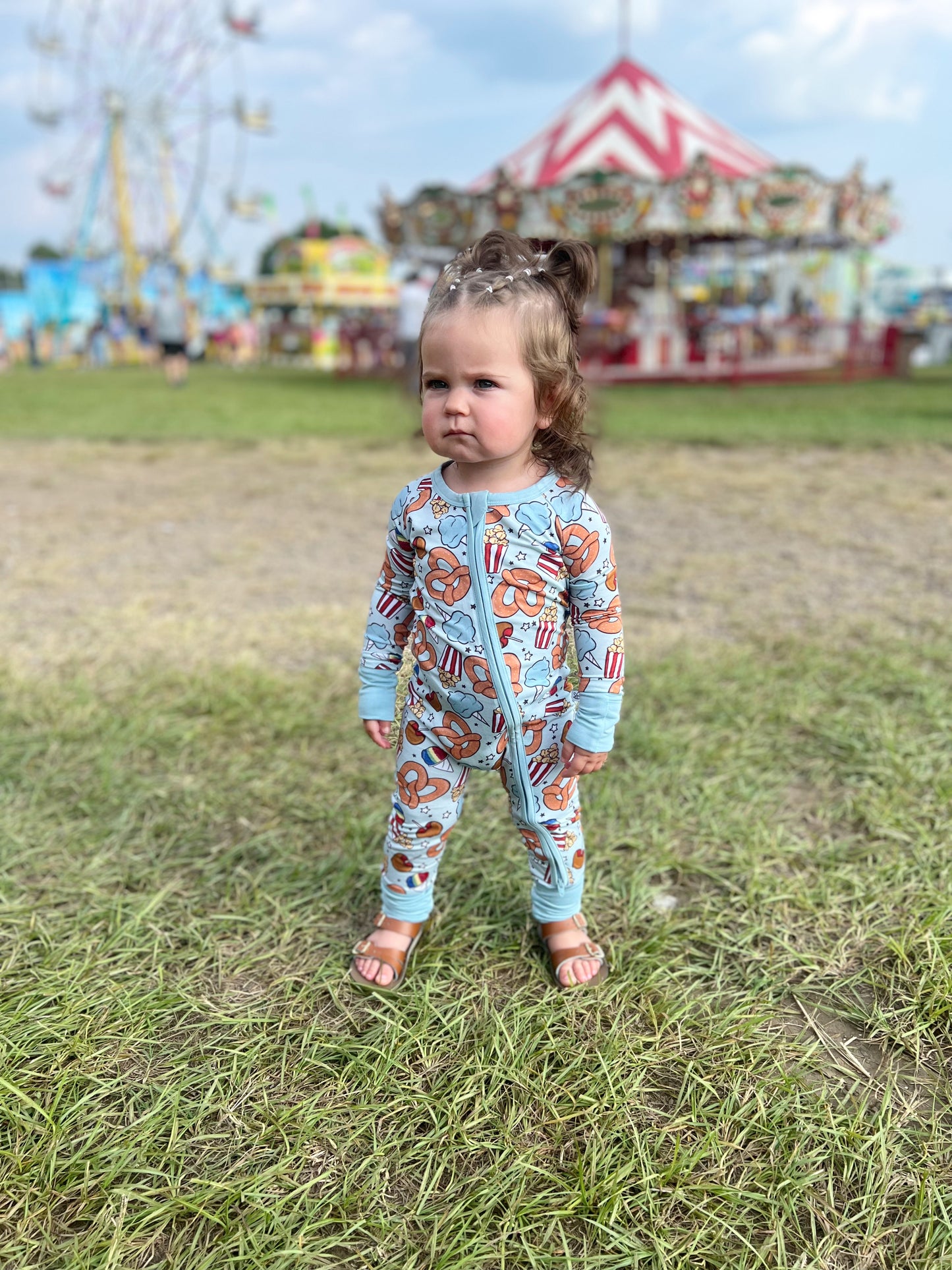 Carnival Time Bamboo Zip Romper