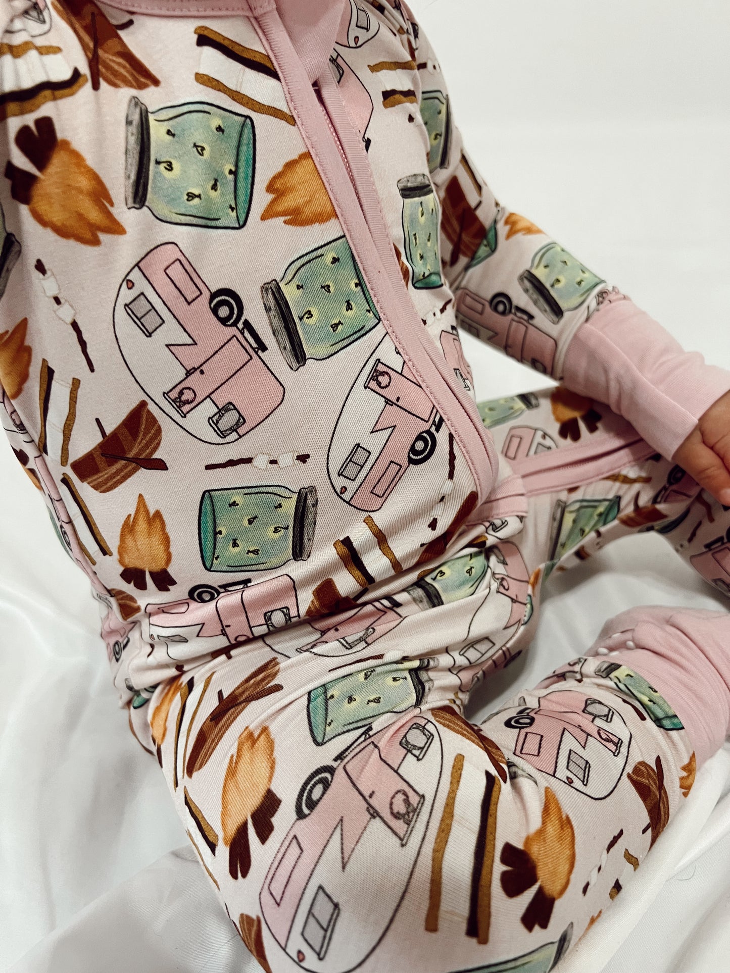 Catching Fireflies Bamboo Zip Romper