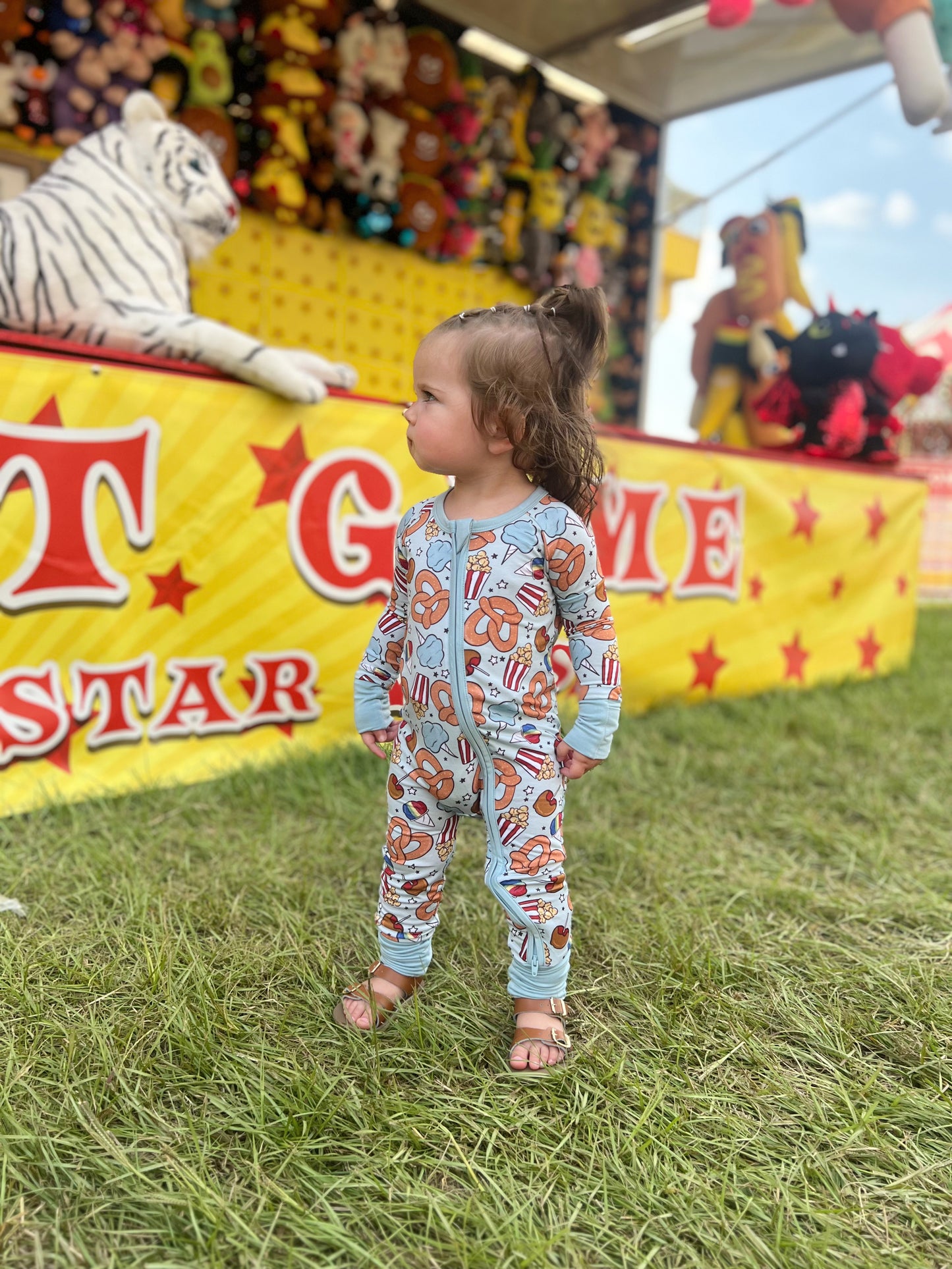 Carnival Time Bamboo Zip Romper