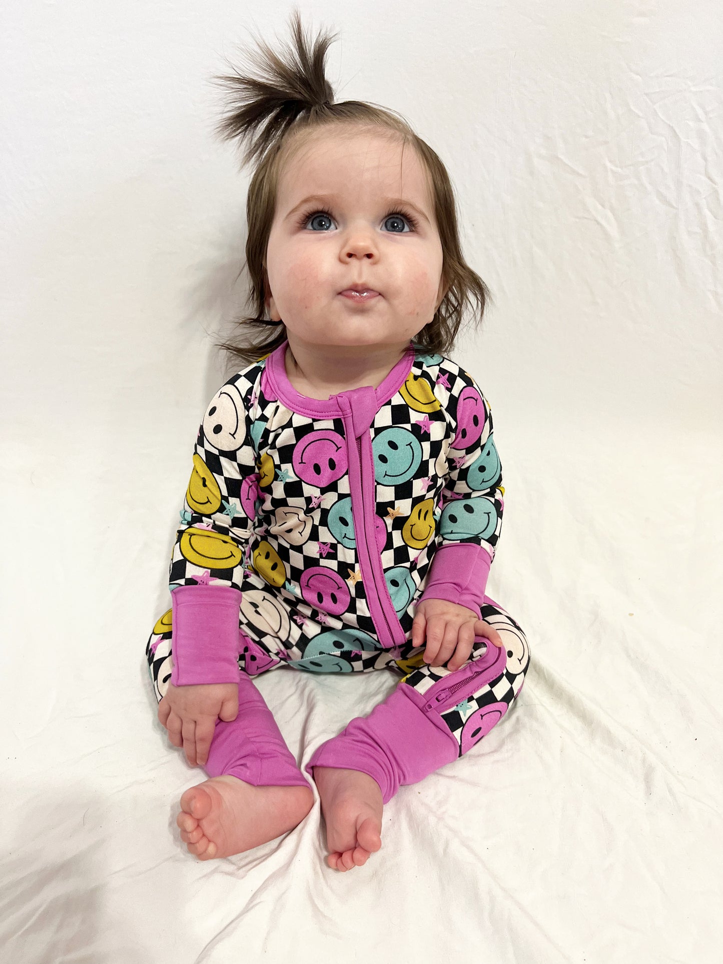 Get Happy Checkered Smiles Bamboo Sleeper
