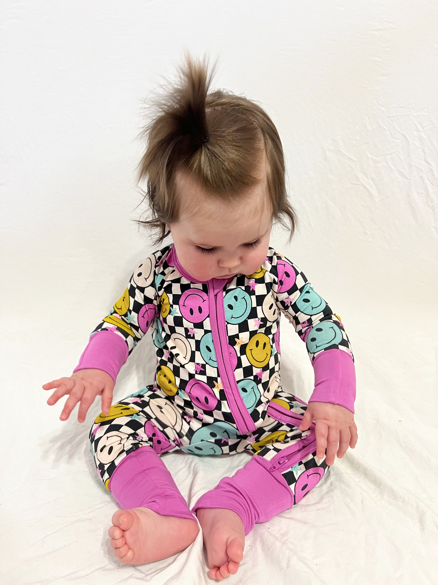 Get Happy Checkered Smiles Bamboo Sleeper
